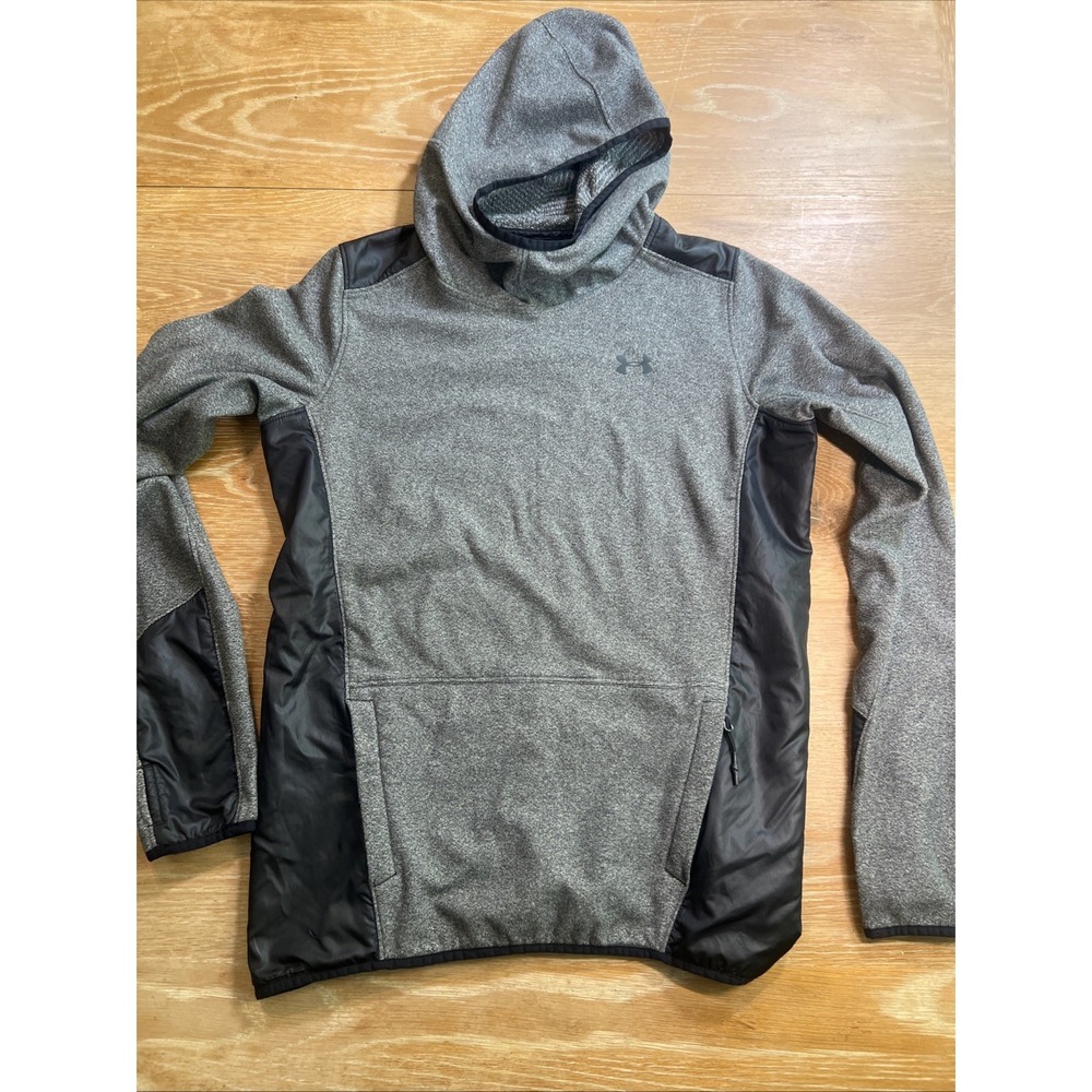 Under Armour Hoodie Mens Medium ColdGear Pullover Sweatshirt Athletic Fitted‎